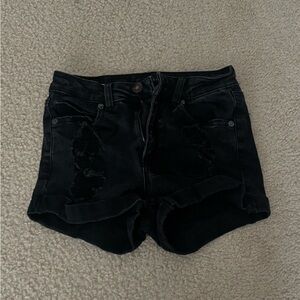 Aeropostale Black Jean Shorts